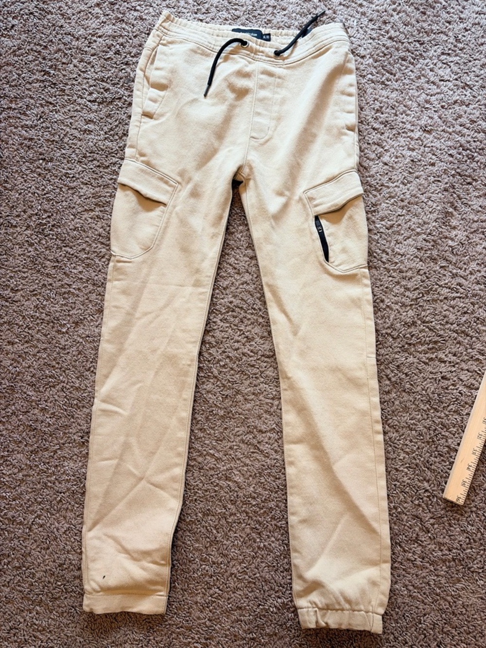 Kids Cargo Sweatpants Joggers in Khaki